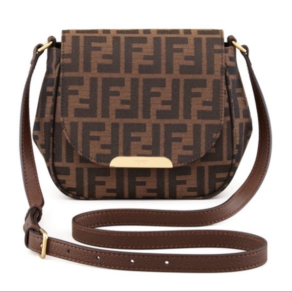 Fendi Handbags - Fendi small zucca Crossbody bag